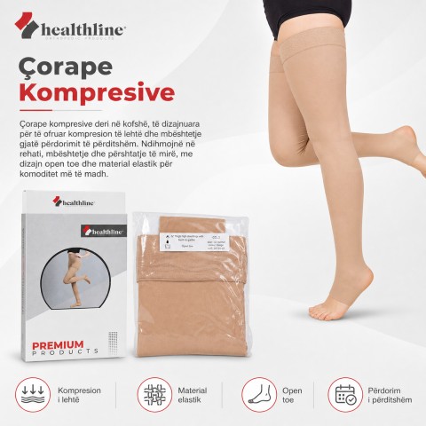 Çorape Kompresive për Variçe deri në Kofshë
