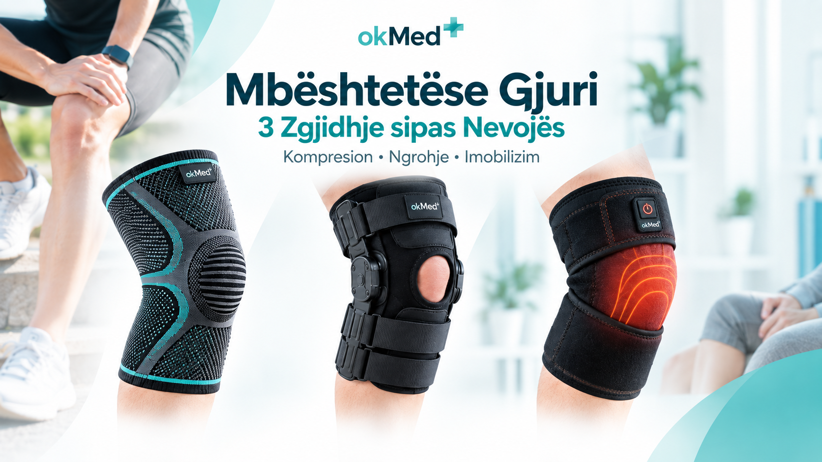 Knee Supports: 3 Solutions for Every Need — Compression, Heat, or Immobilization